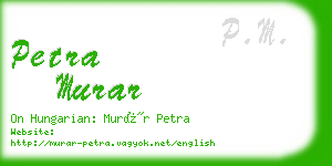 petra murar business card